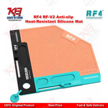 RF4 RF-V2 Anti-Slip Heat-Resistant Silicone Repair Mat – Mobile Phone Workbench Mat