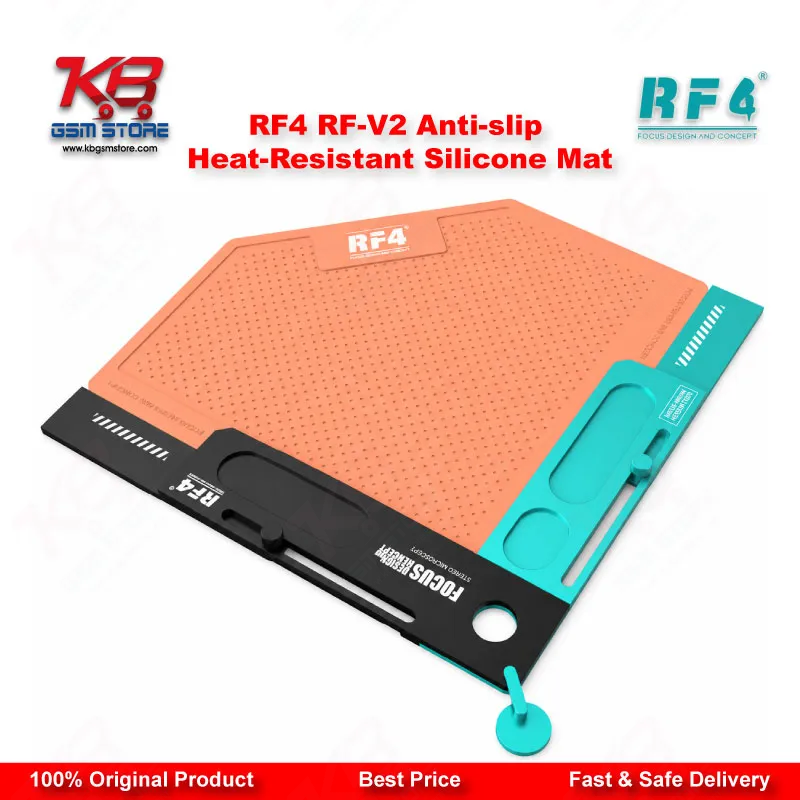 RF4 RF-V2 Anti-Slip Heat-Resistant Silicone Repair Mat – Mobile Phone Workbench Mat