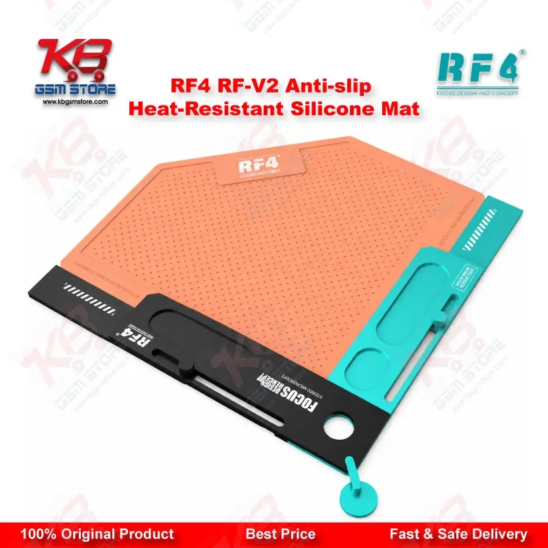 RF4 RF-V2 Anti-Slip Heat-Resistant Silicone Repair Mat – Mobile Phone Workbench Mat