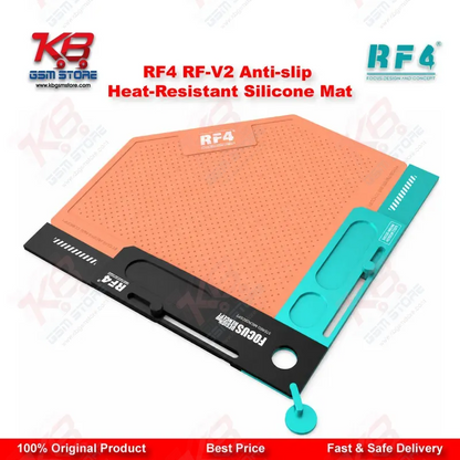 RF4 RF-V2 Anti-Slip Heat-Resistant Silicone Repair Mat – Mobile Phone Workbench Mat