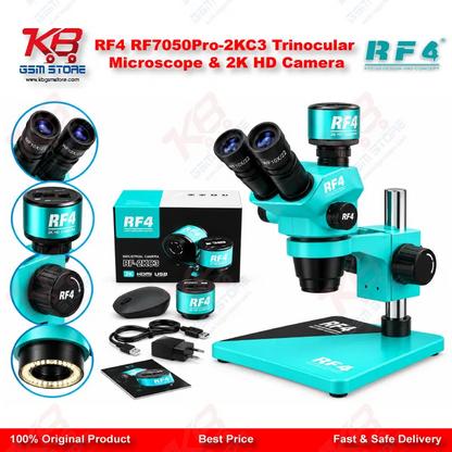 RF4 RF7050Pro-2KC3 Trinocular Microscope & 2K HD Camera