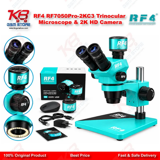 RF4 RF7050Pro-2KC3 Trinocular Microscope & 2K HD Camera