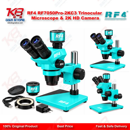 RF4 RF7050Pro-2KC3 Trinocular Microscope & 2K HD Camera