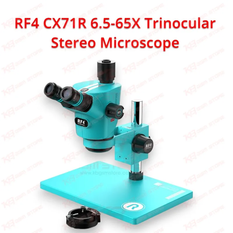 RF4 CX71R 6.5-65X Trinocular Stereo Microscope