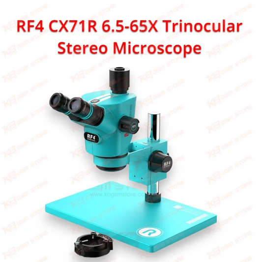 RF4 CX71R 6.5-65X Trinocular Stereo Microscope