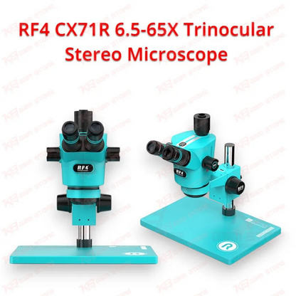 RF4 CX71R 6.5-65X Trinocular Stereo Microscope