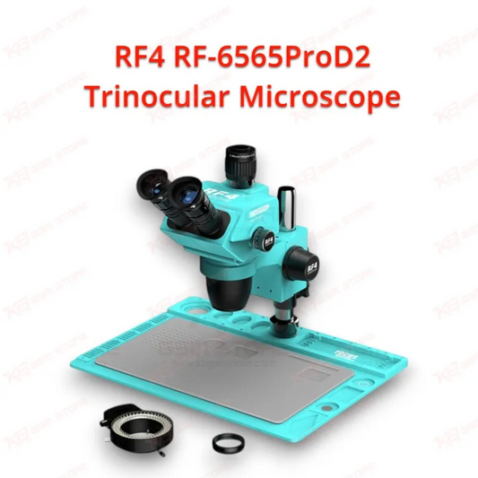 RF4 RF-6565ProD2 Trinocular Microscope With Aluminum Alloy Base