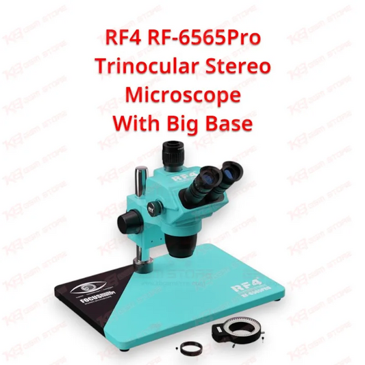 RF4 RF-6565Pro Trinocular Stereo Microscope With Big Base