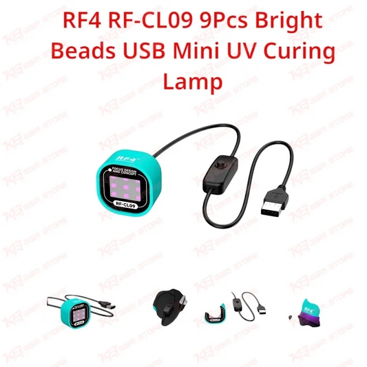 RF4 RF-CL09 9Pcs Bright Beads USB Mini UV Curing Lamp