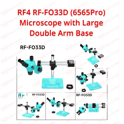 RF4 RF-FO33D (6565Pro) Microscope with Large Double Arm Base