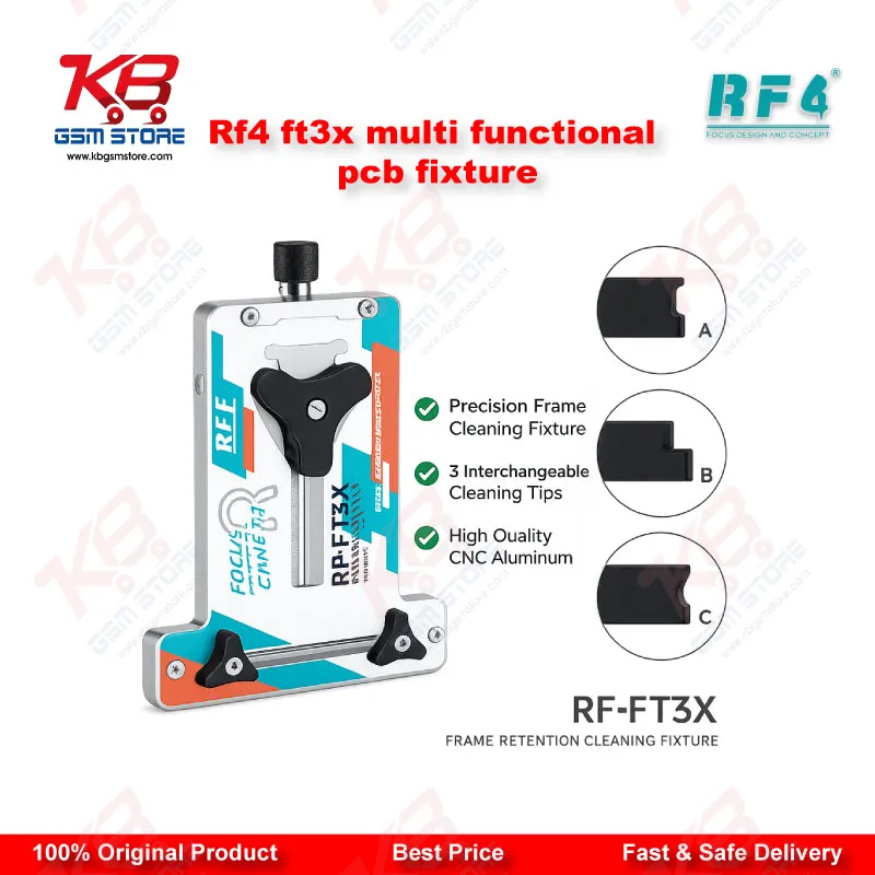 RF4 RF-FT3X Multi-Functional PCB Repair Fixture - Heat Insulated Glass Motherboard Holder