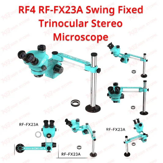 RF4 RF-FX23A Swing Fixed Trinocular Stereo Microscope