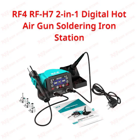 RF4 RF-H7 2-in-1 Digital Hot Air Gun Soldering Iron Station