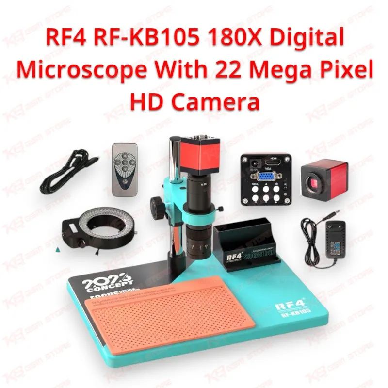 RF4 RF-KB105 180X Digital Microscope With 22 Mega Pixel HD Camera