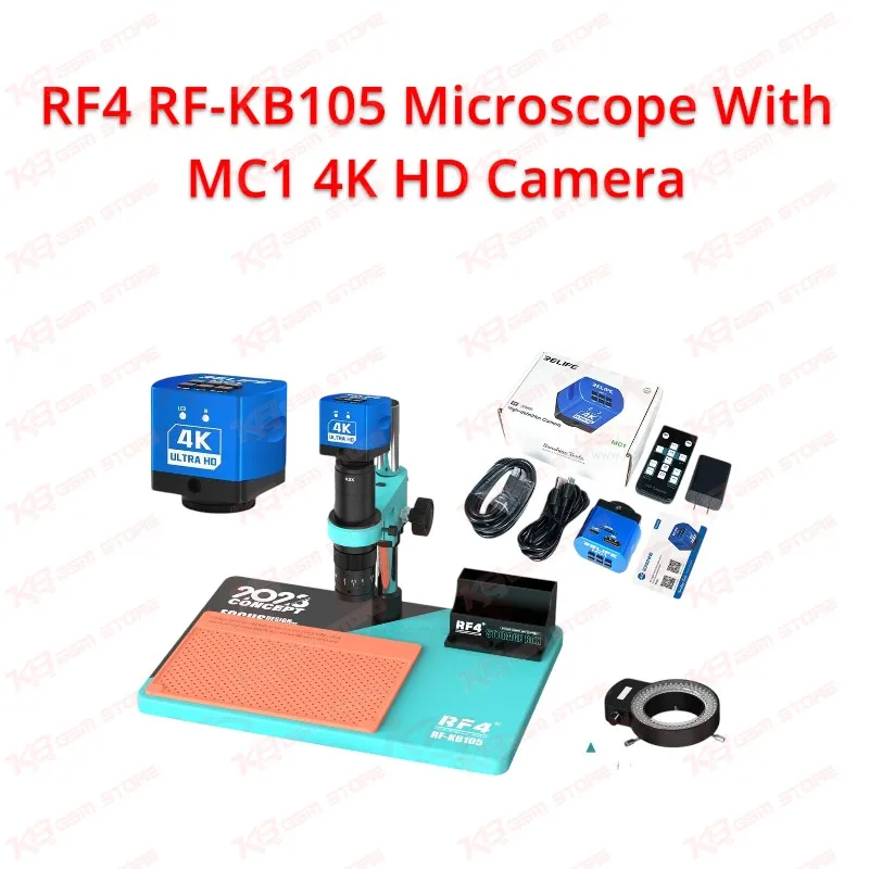 RF4 RF-KB105 Microscope With MC1 4K HD Camera