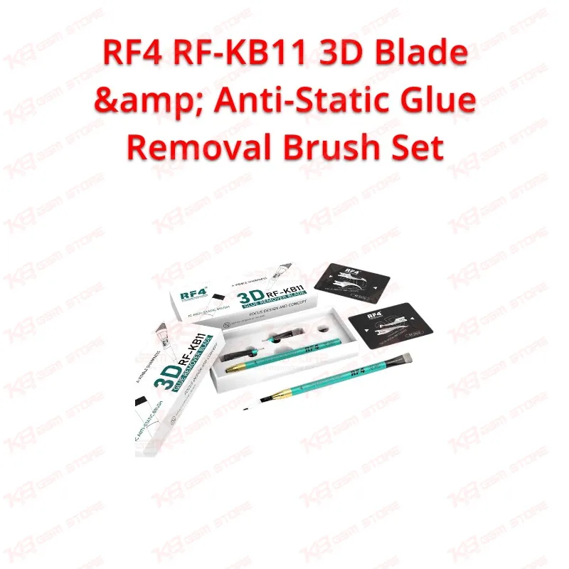 RF4 RF-KB11 3D Blade & Anti-Static Glue Removal Brush Set