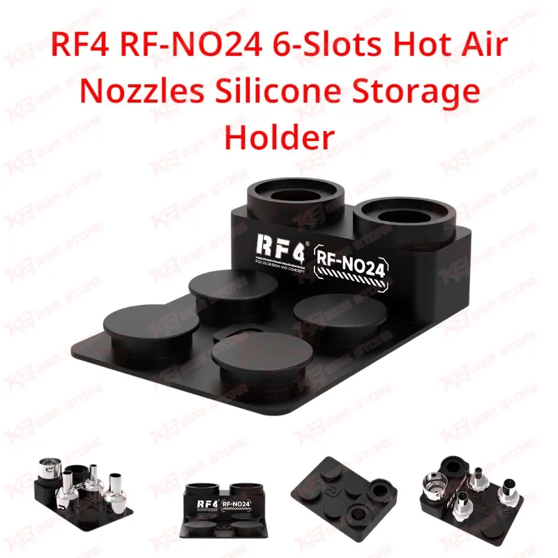 RF4 RF-NO24 6-Slots Hot Air Nozzles Silicone Storage Holder
