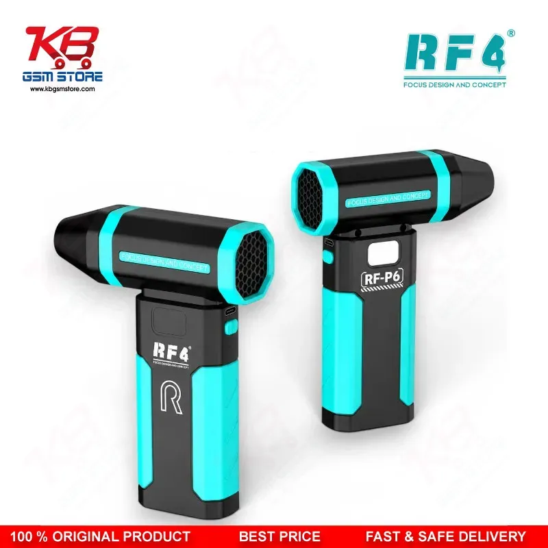 RF4 RF-P6 Portable Mini Cooling Fan 6000mAh Rechargeable Air Blower for Mobile Repair