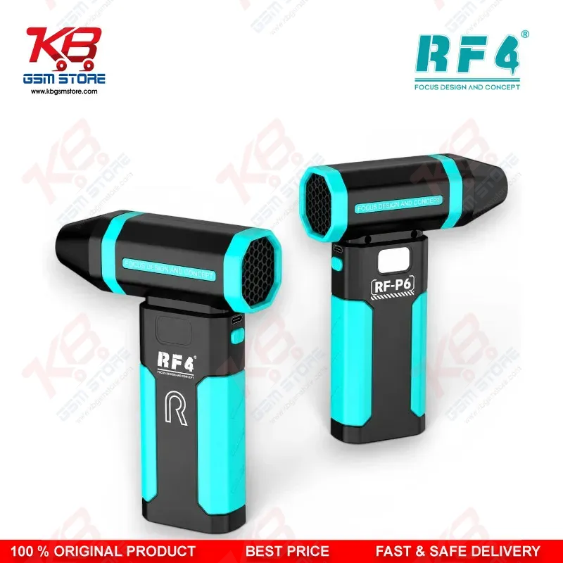 RF4 RF-P6 Portable Mini Cooling Fan 6000mAh Rechargeable Air Blower for Mobile Repair