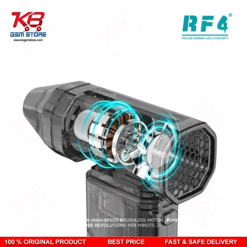 RF4 RF-P6 Portable Mini Cooling Fan 6000mAh Rechargeable Air Blower for Mobile Repair