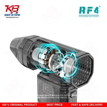 RF4 RF-P6 Portable Mini Cooling Fan 6000mAh Rechargeable Air Blower for Mobile Repair