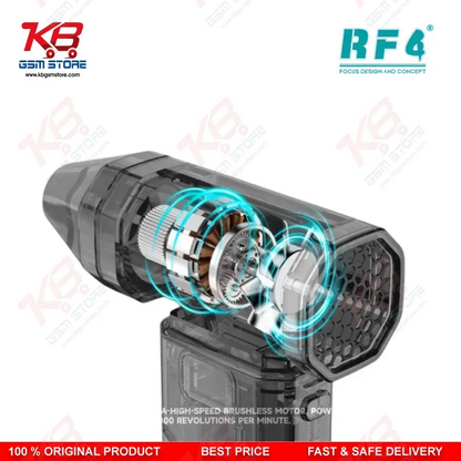 RF4 RF-P6 Portable Mini Cooling Fan 6000mAh Rechargeable Air Blower for Mobile Repair