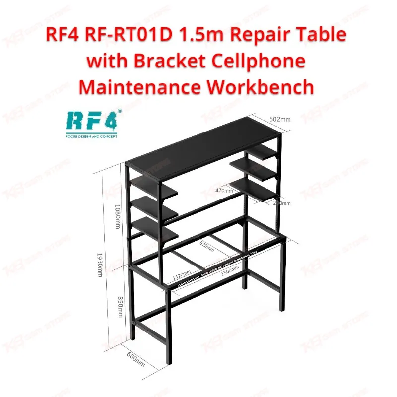 RF4 RF-RT01D 1.5M Repair Workbench with Bracket | Professional Cellphone & Electronics