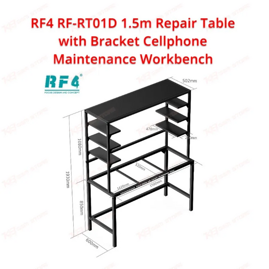 RF4 RF-RT01D 1.5M Repair Workbench with Bracket | Professional Cellphone & Electronics