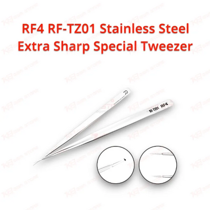RF4 RF-TZ01 Stainless Steel Extra Sharp Special Tweezer