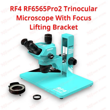 RF4 RF6565Pro2 Trinocular Microscope With Focus Lifting Bracket
