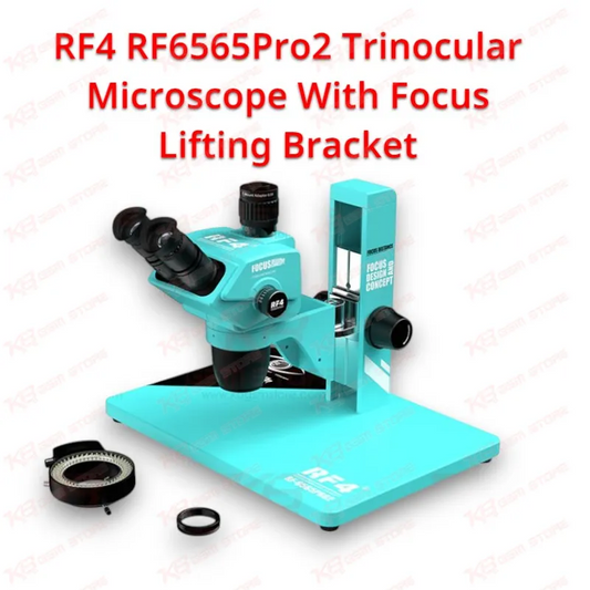 RF4 RF6565Pro2 Trinocular Microscope With Focus Lifting Bracket