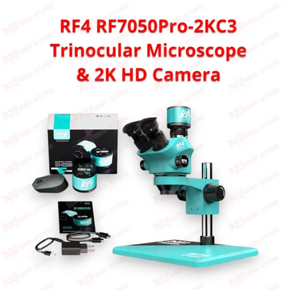 RF4 RF7050Pro-2KC3 Trinocular Microscope & 2K HD Camera