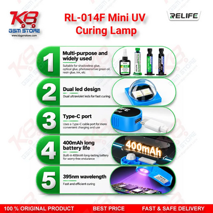 RL-014F Mini UV Curing Lamp Relife Price in Pakistan