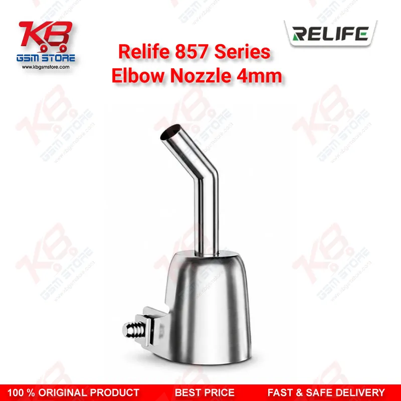 Relife 857 Series Elbow Nozzle 4mm – 45° Bent Hot Air Gun Nozzle