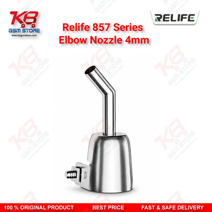 Relife 857 Series Elbow Nozzle 4mm – 45° Bent Hot Air Gun Nozzle