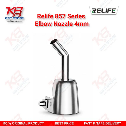 Relife 857 Series Elbow Nozzle 4mm – 45° Bent Hot Air Gun Nozzle