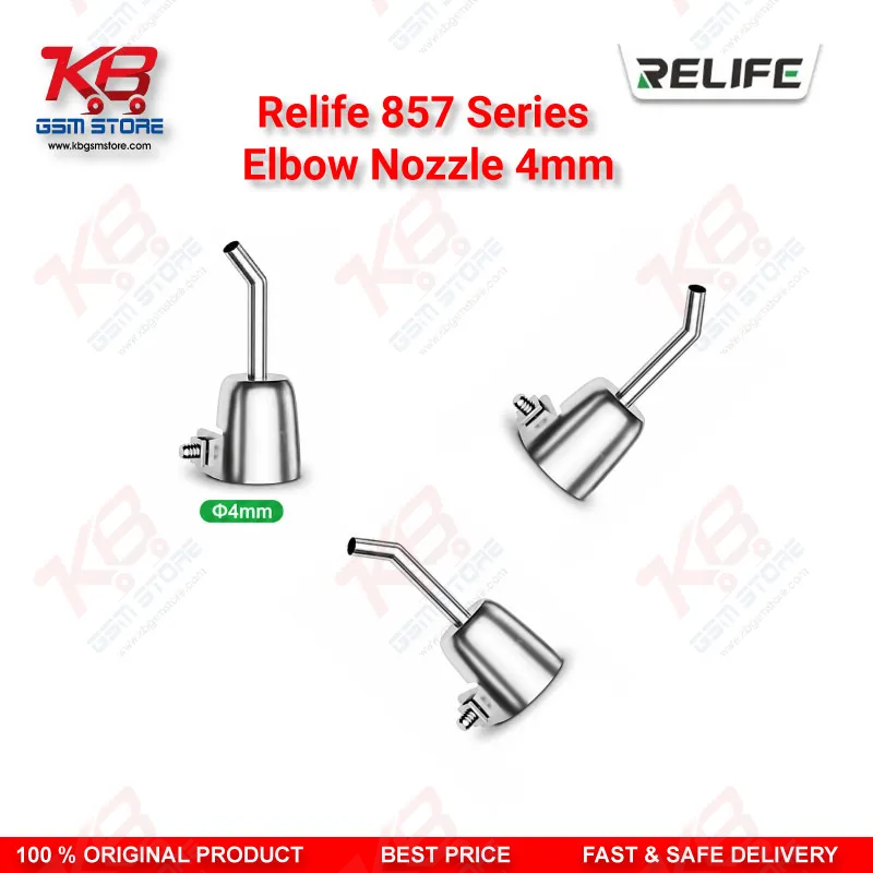 Relife 857 Series Elbow Nozzle 4mm – 45° Bent Hot Air Gun Nozzle