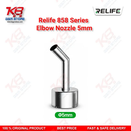 Relife 858 Series 45° Elbow Nozzle 5mm – Hot Air Rework Station Nozzle