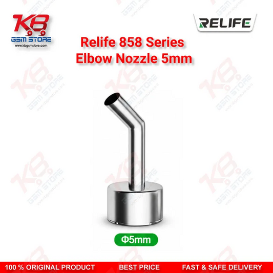 Relife 858 Series 45° Elbow Nozzle 5mm – Hot Air Rework Station Nozzle