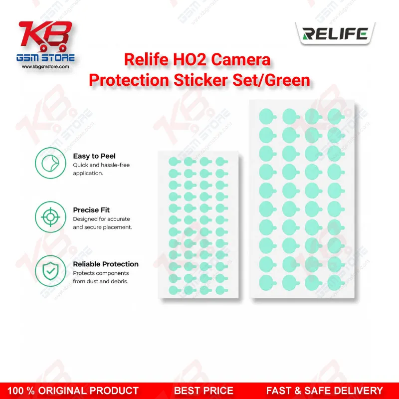 RELIFE HO2 Camera Lens Protection Sticker Set (1000 Pcs) – Green