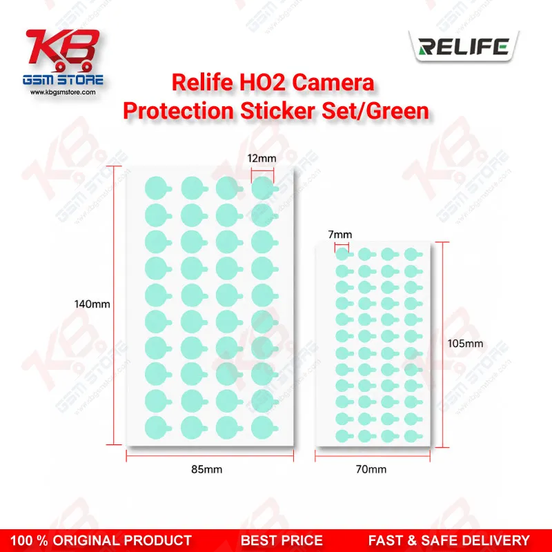 RELIFE HO2 Camera Lens Protection Sticker Set (1000 Pcs) – Green