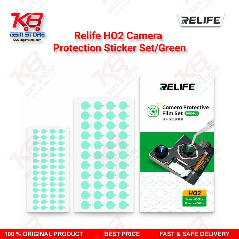 RELIFE HO2 Camera Lens Protection Sticker Set (1000 Pcs) – Green