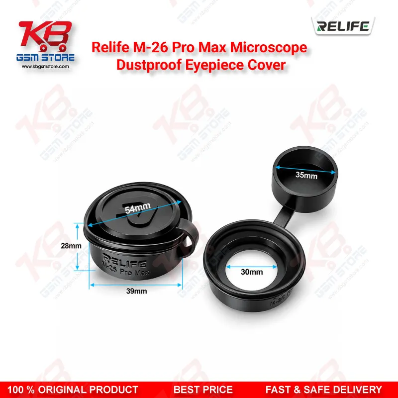 RELIFE M-26 Pro Max Microscope Dustproof Eyepiece Cover – Anti-Light Leakage Soft Silicone Eyecup for Stereo Microscopes
