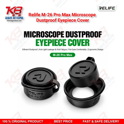 RELIFE M-26 Pro Max Microscope Dustproof Eyepiece Cover – Anti-Light Leakage Soft Silicone Eyecup for Stereo Microscopes