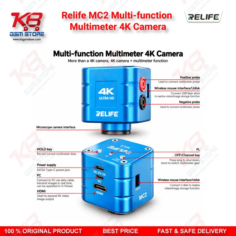 Relife MC2 Multi-function Multimeter 4K Camera