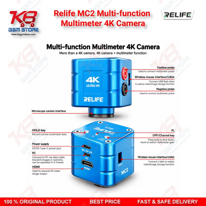 Relife MC2 Multi-function Multimeter 4K Camera