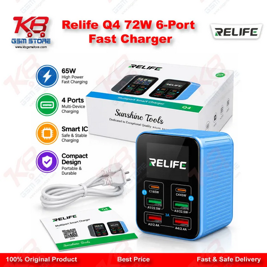 Relife Q4 72W 6-Port Fast Charger