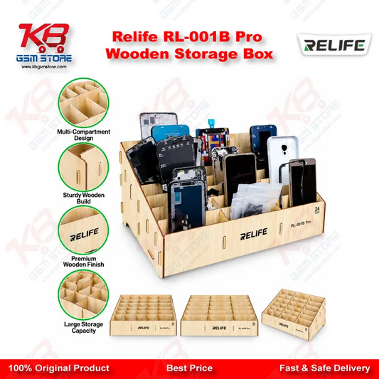 Relife RL-001B Pro Wooden Storage Box