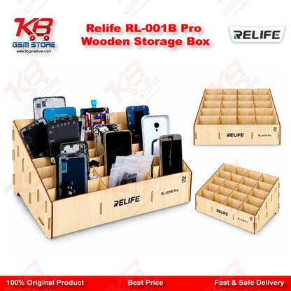 Relife RL-001B Pro Wooden Storage Box