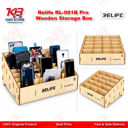 Relife RL-001B Pro Wooden Storage Box